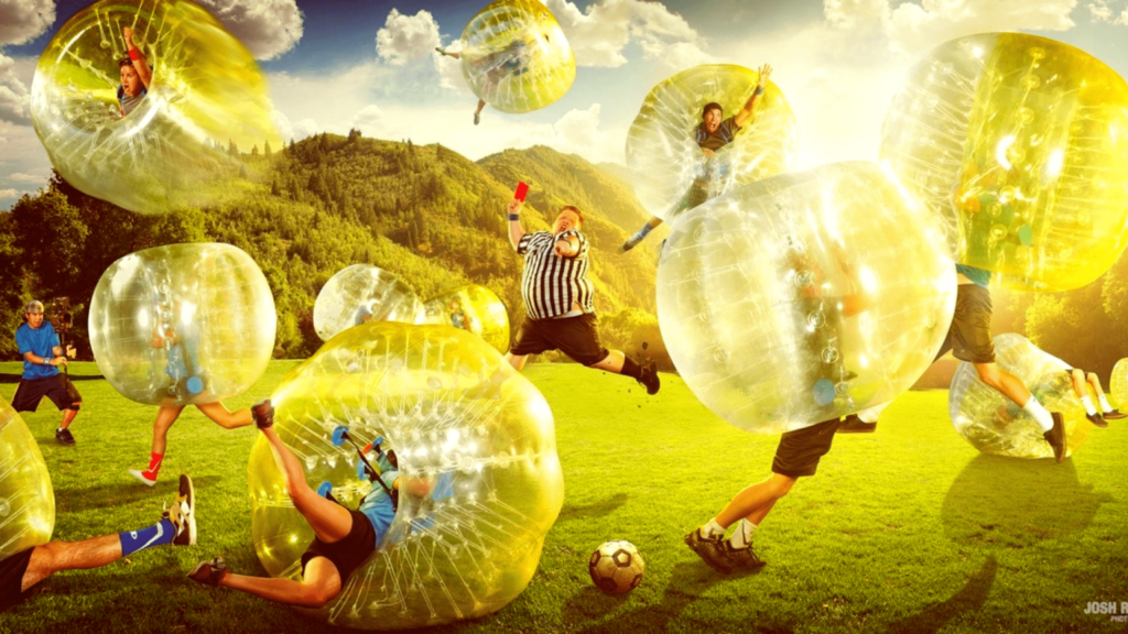 Das Top-Event Bubble Soccer/Bubble Football spielen